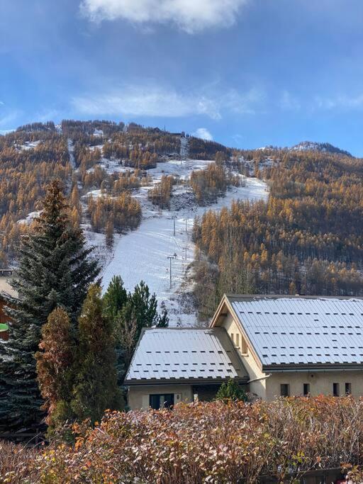 Appartement 4 Pers Grande Terrasse Vue Pistes Ski Saint-Chaffrey Esterno foto