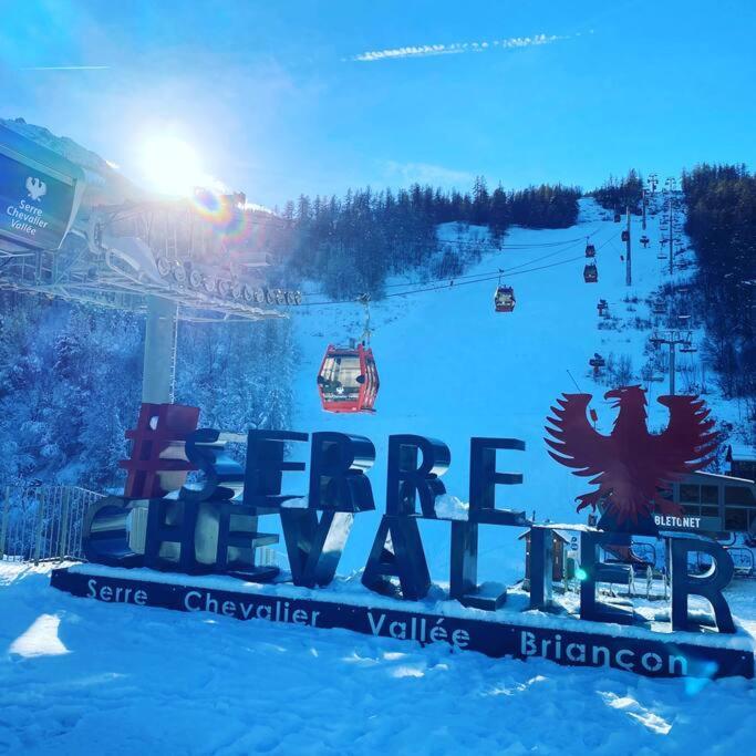 Appartement 4 Pers Grande Terrasse Vue Pistes Ski Saint-Chaffrey Esterno foto