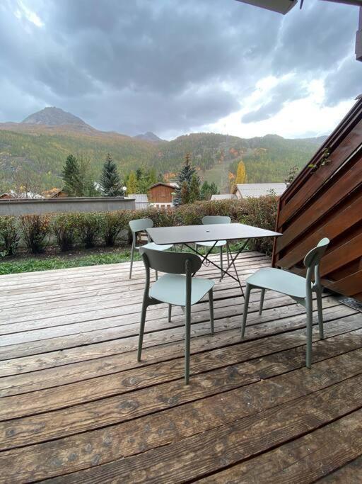 Appartement 4 Pers Grande Terrasse Vue Pistes Ski Saint-Chaffrey Esterno foto