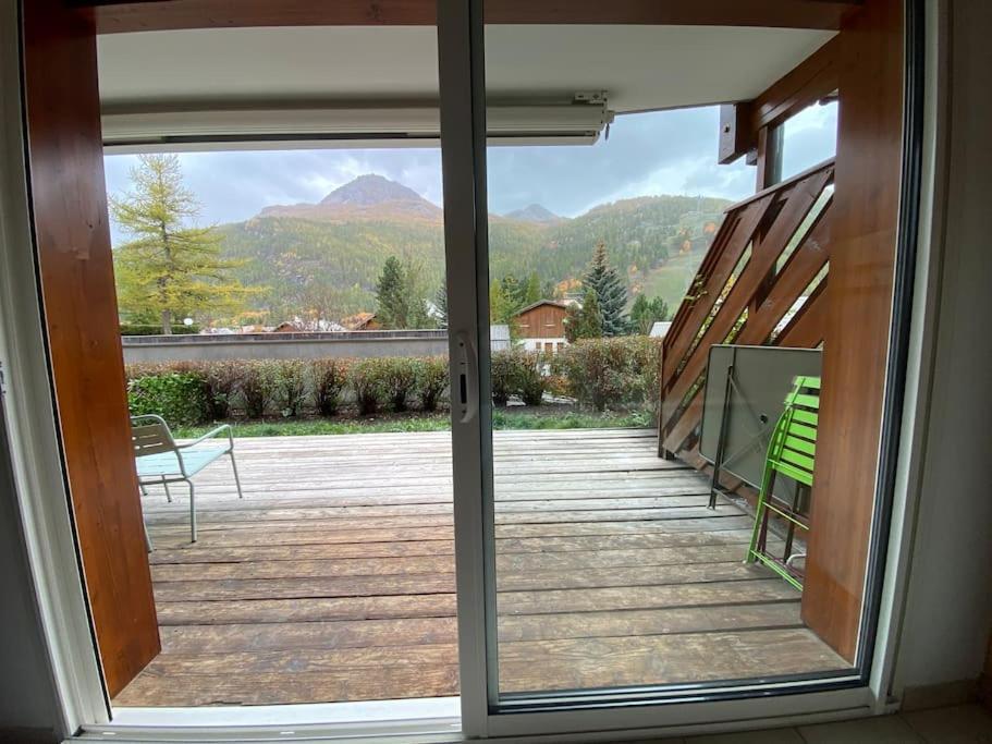 Appartement 4 Pers Grande Terrasse Vue Pistes Ski Saint-Chaffrey Esterno foto